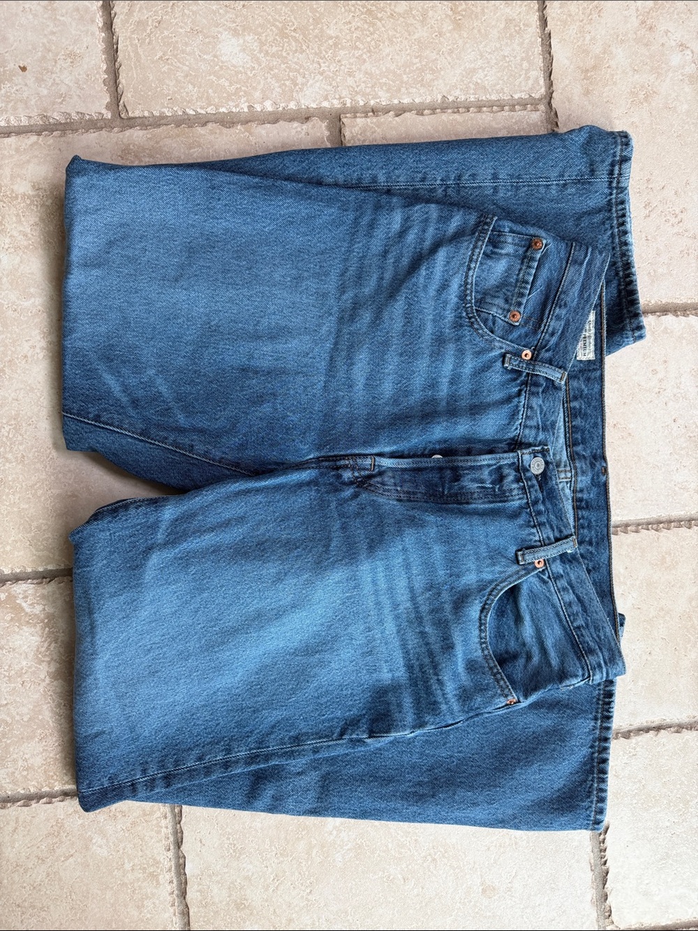 Levi's Women's Boyfriend Jeans in Classic Blue Wash